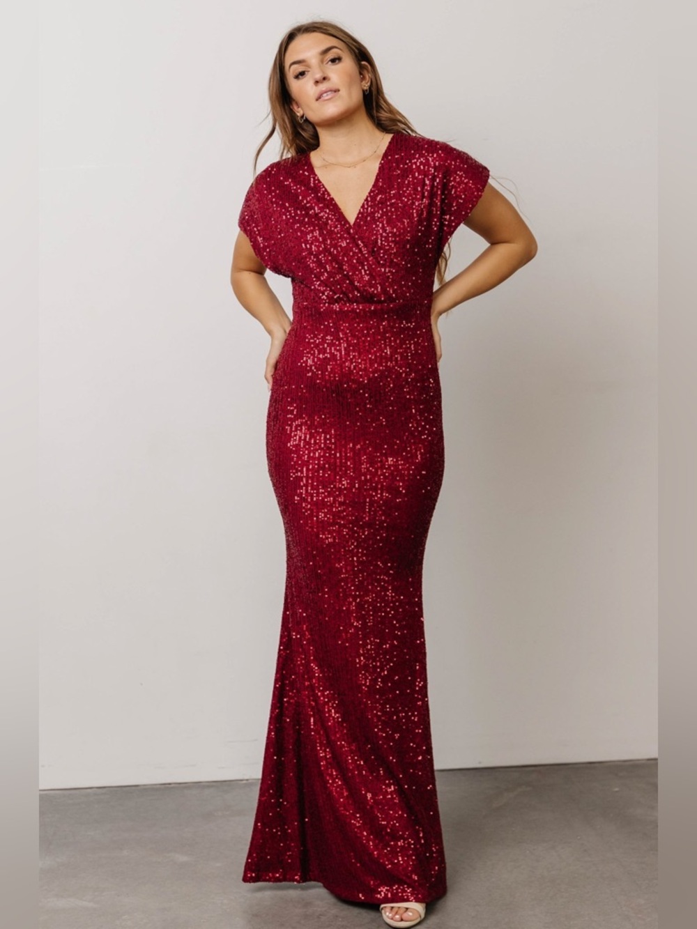 NWT Baltic Born Sequin maxi dress Medium prom gown wedding bridesmaid